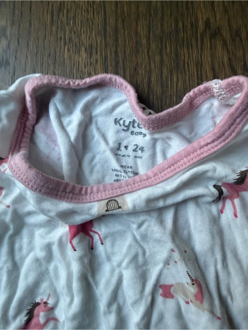 Kyte Baby Girls White and Pink Strawberry & Unicorn Short Pajama Sets